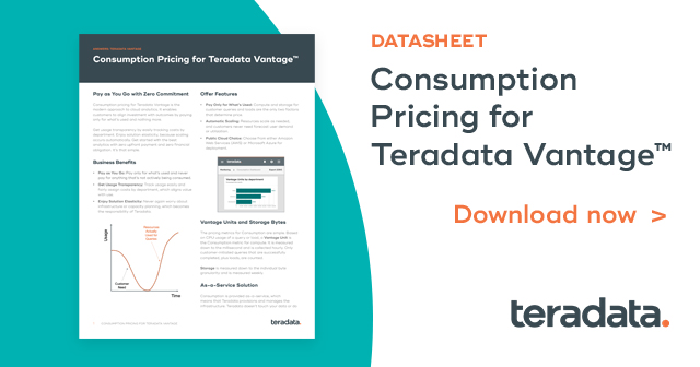 Teradata Vantage Consumption Pricing | Teradata Resources