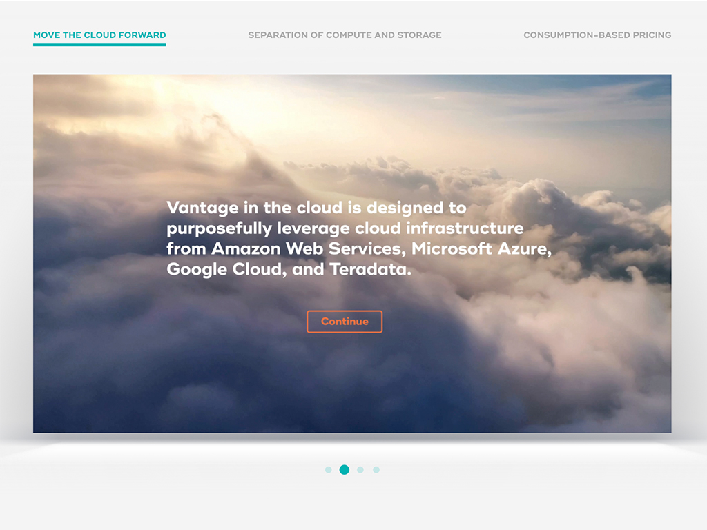 Vantage in the Cloud demo